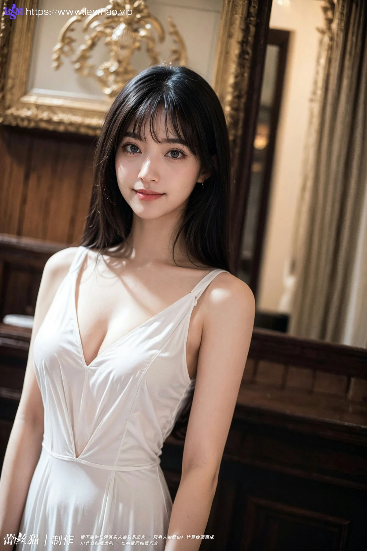 AIG  No.083 嫩白美女白色内衣 - 76