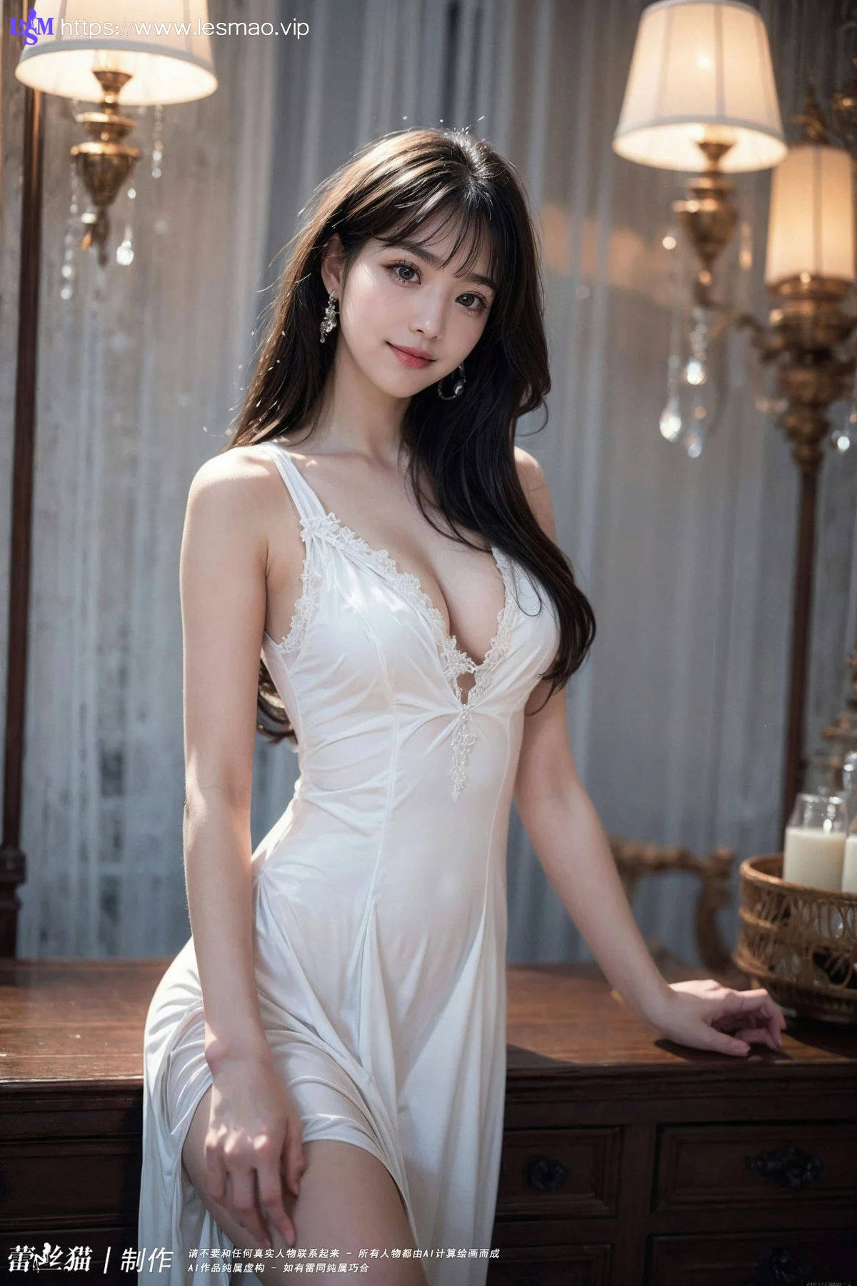 AIG  No.083 嫩白美女白色内衣 - 88