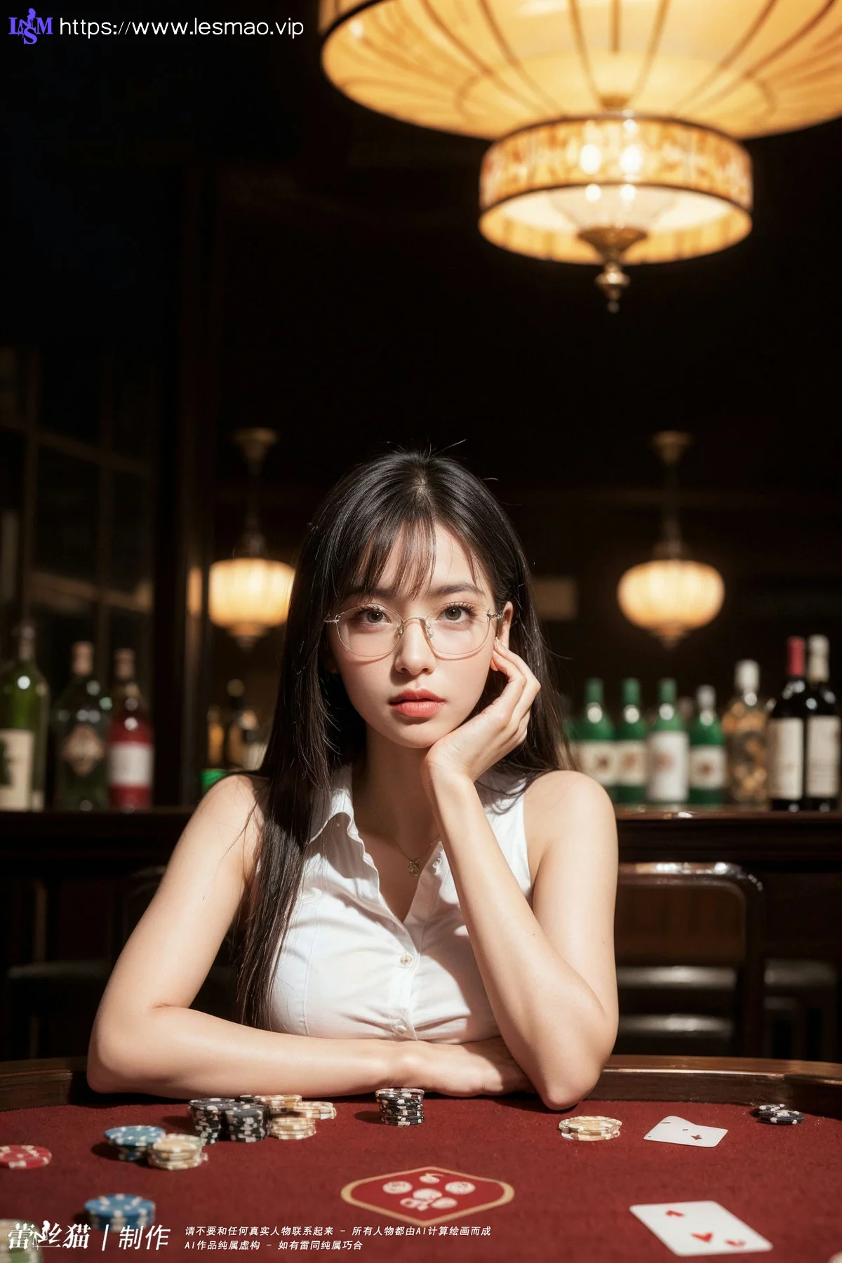 AIG  No.091 黑丝荷官妩媚爆乳 - 35