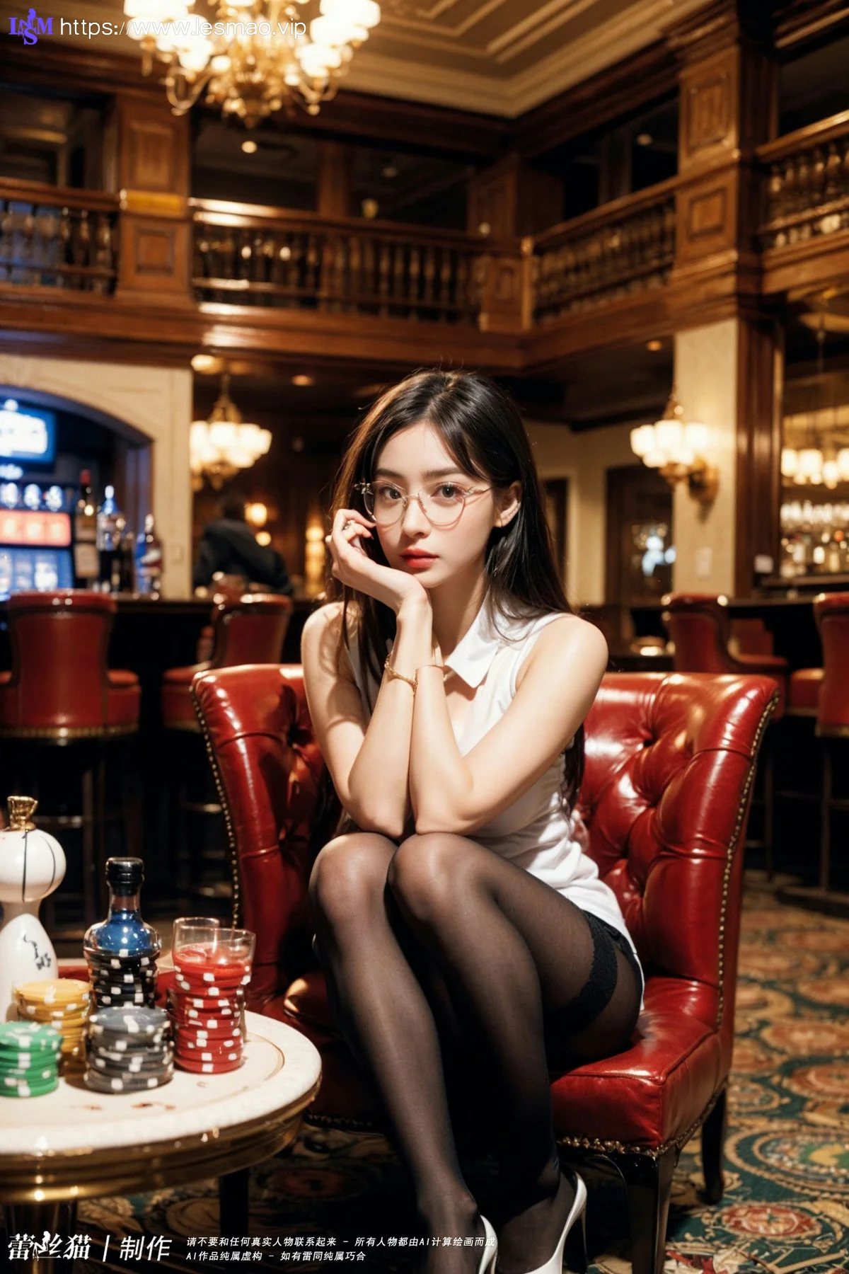 AIG  No.091 黑丝荷官妩媚爆乳 - 75