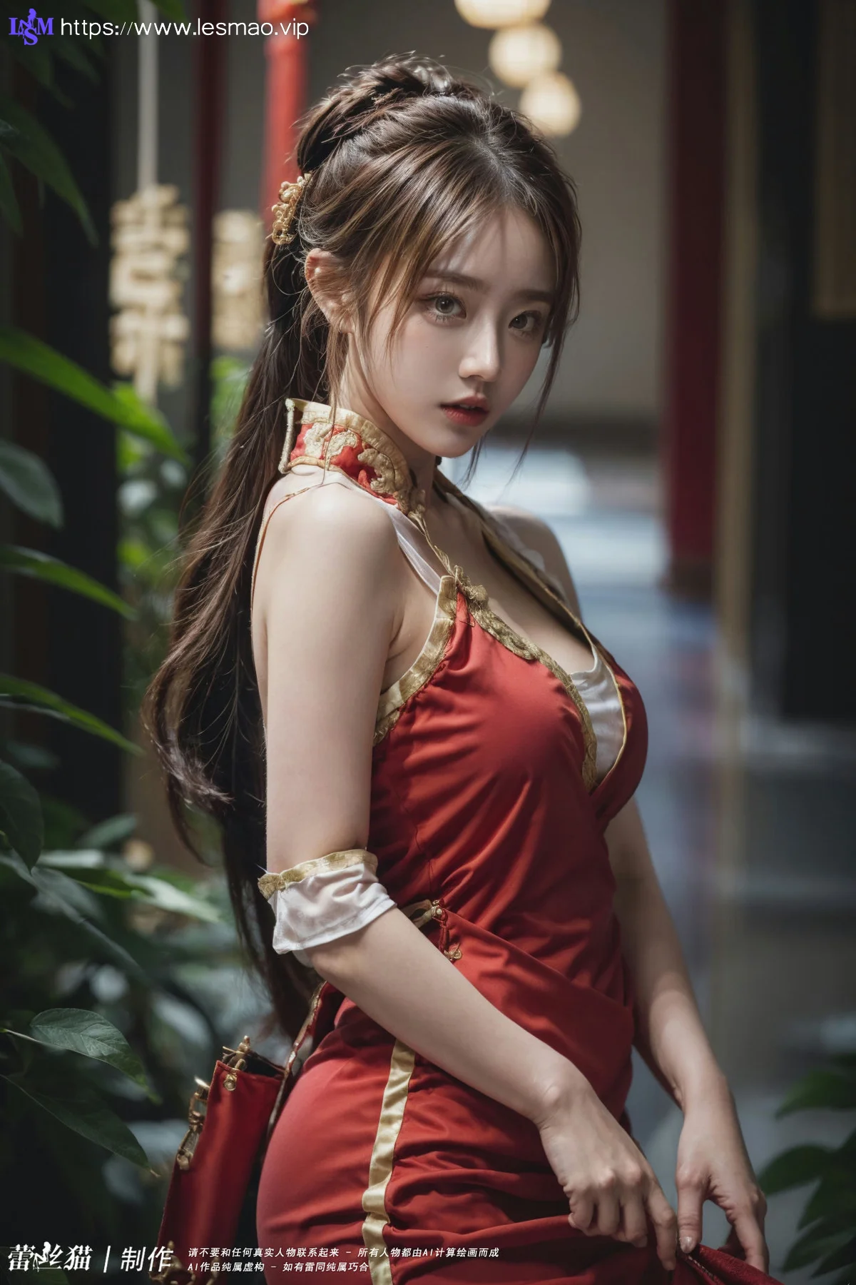 AIG  No.099 红色紧身裙酥胸美乳 - 79