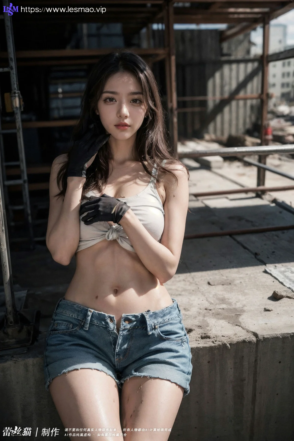 AIG  No.100 工地的长腿美女 - 22
