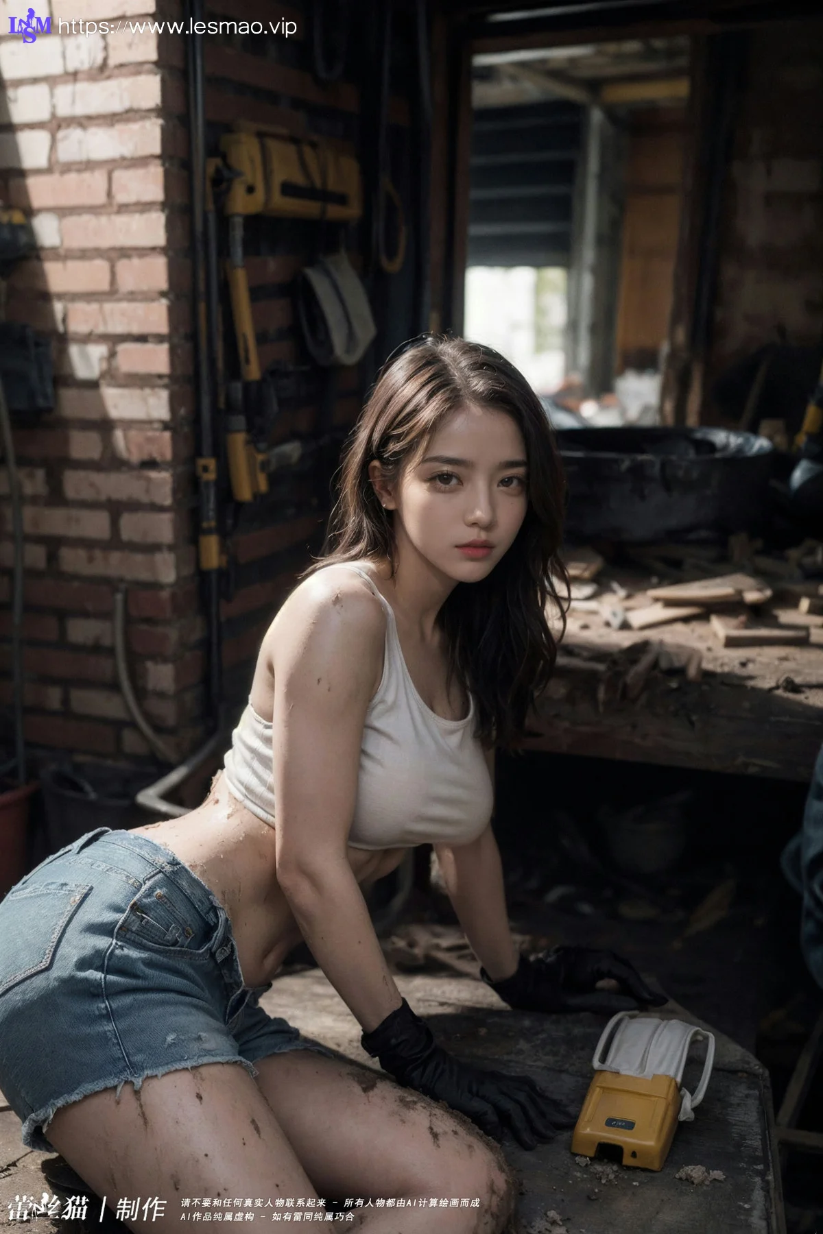 AIG  No.100 工地的长腿美女 - 37