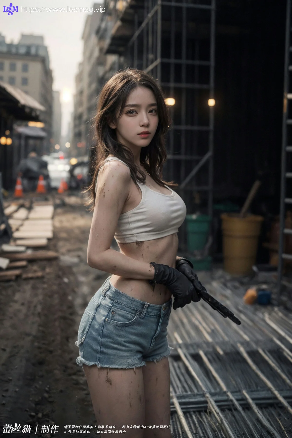 AIG  No.100 工地的长腿美女 - 84