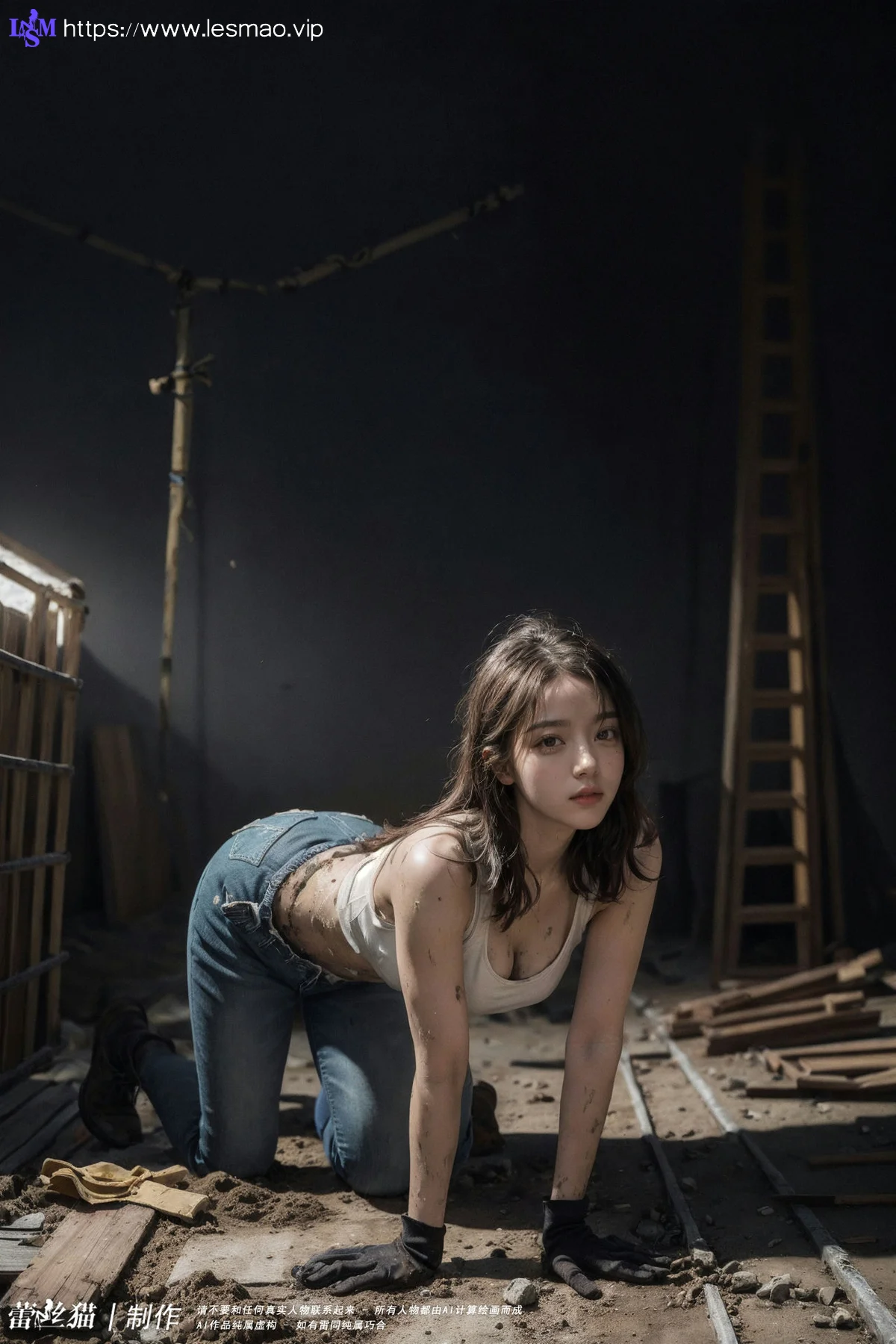 AIG  No.100 工地的长腿美女 - 94