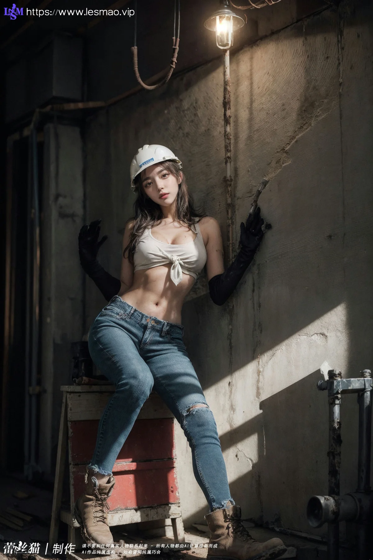 AIG  No.100 工地的长腿美女 - 95