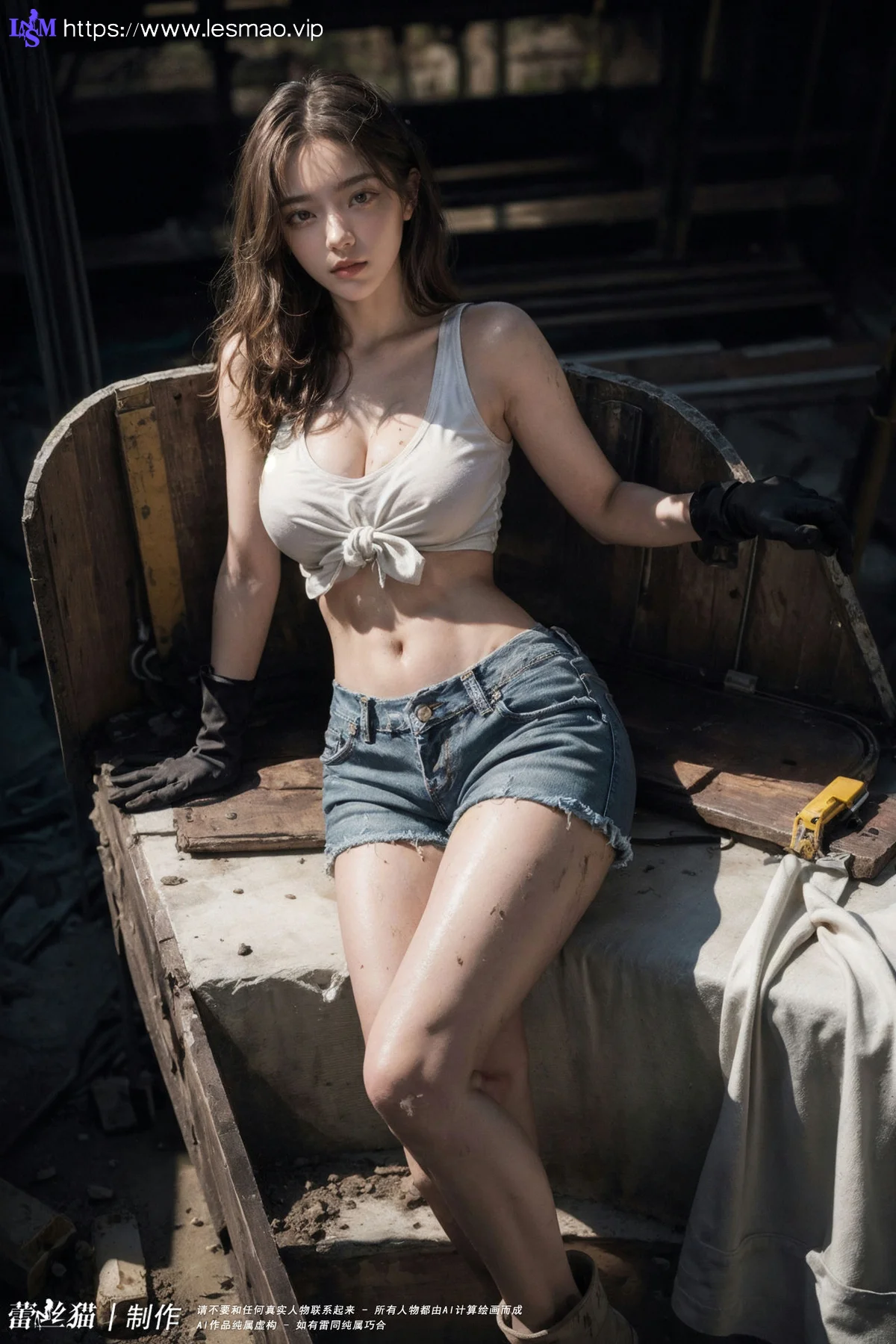 AIG  No.100 工地的长腿美女 - 103