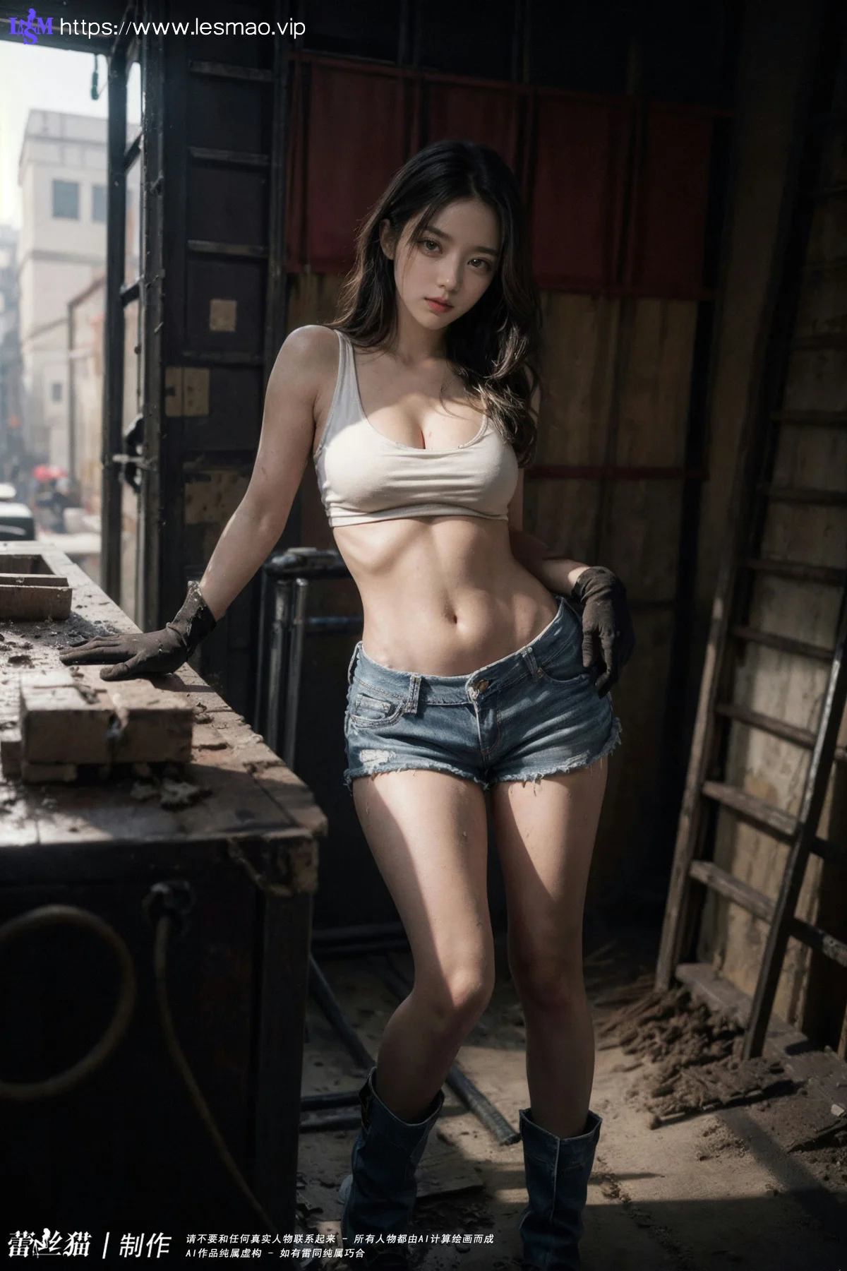 AIG  No.100 工地的长腿美女 - 106