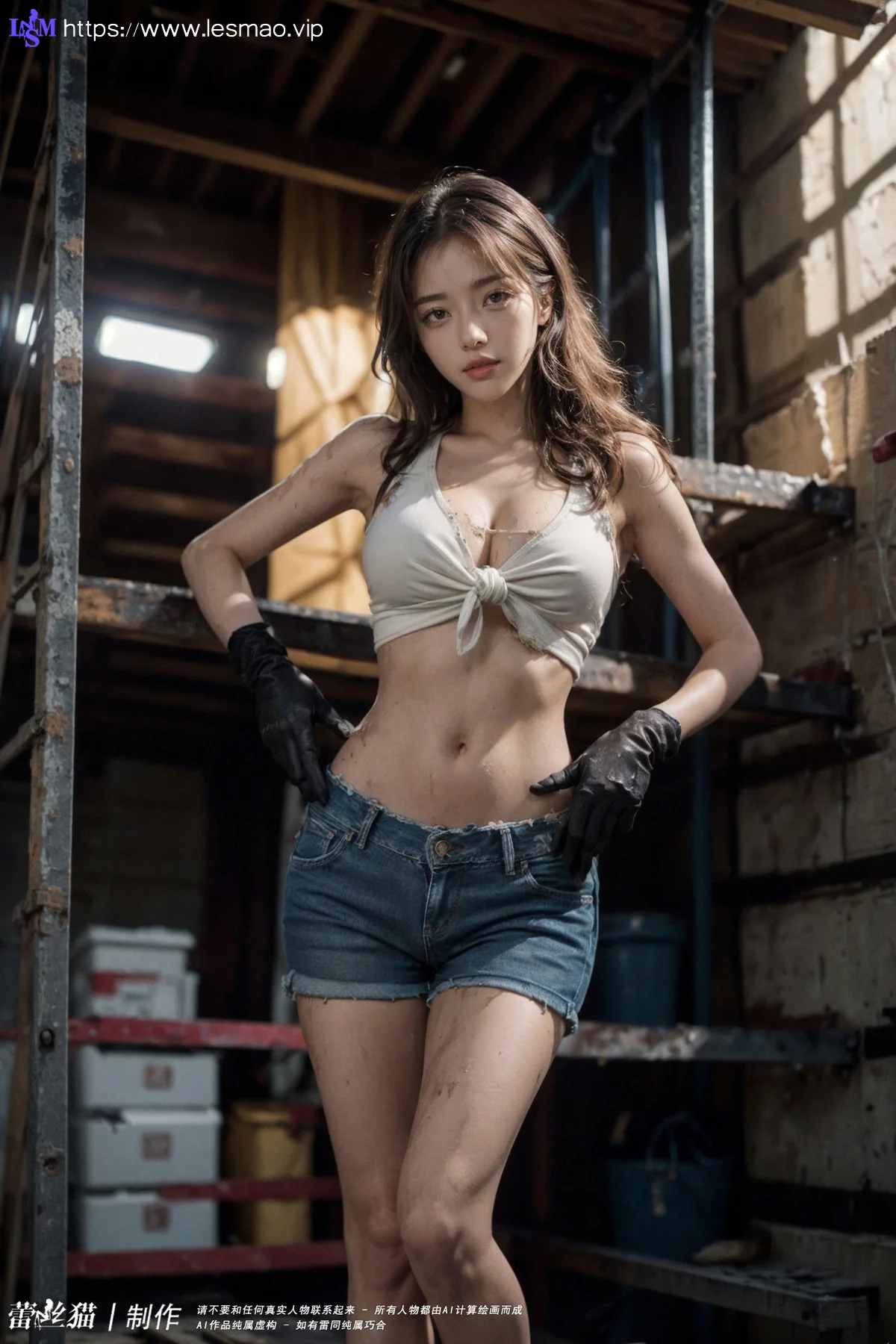 AIG  No.100 工地的长腿美女 - 117