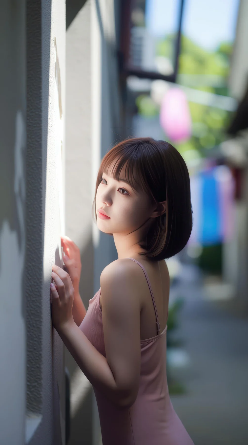 AIG  No.103 小乔不乔 短发活力少女粉嫩短裙 - 8