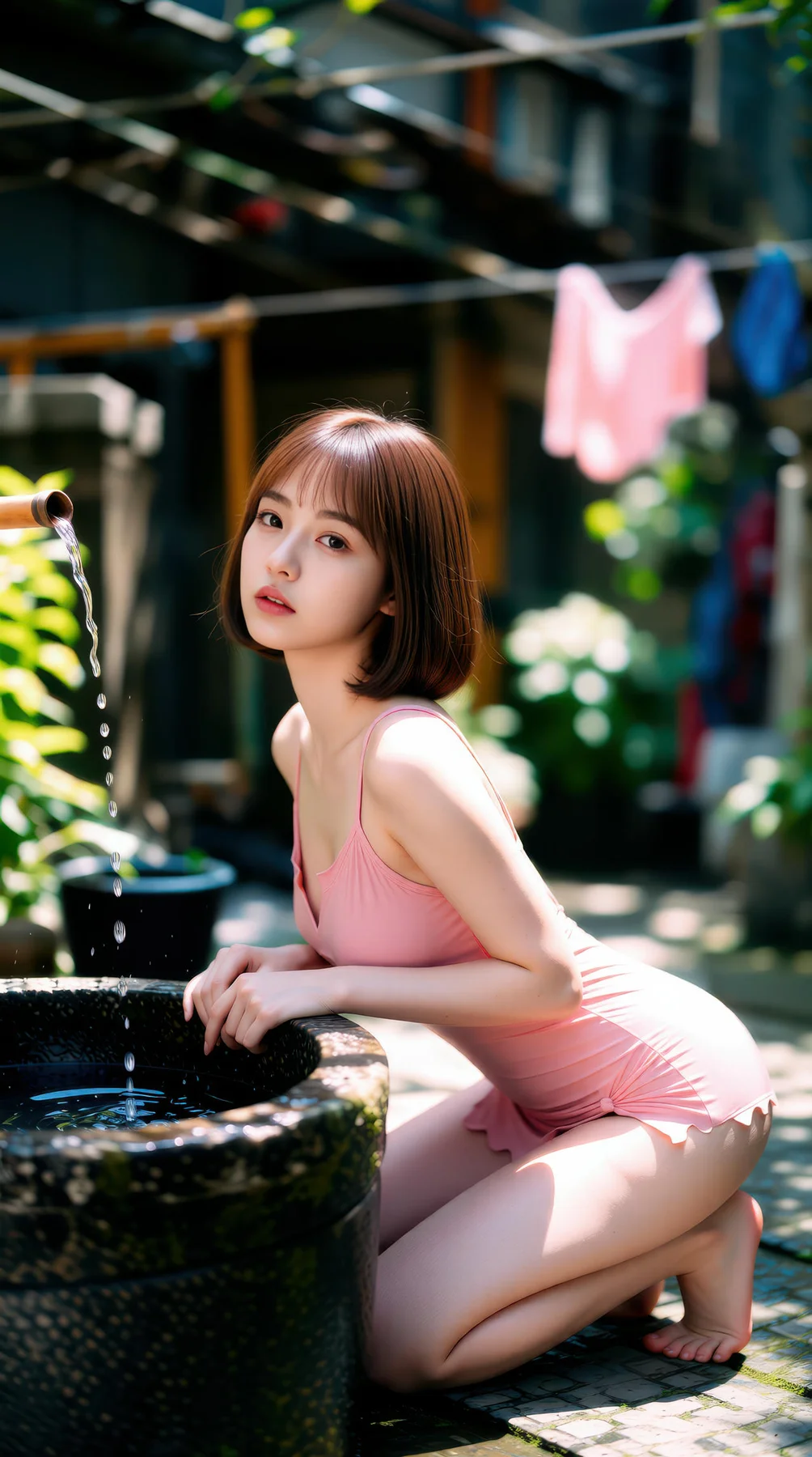 AIG  No.103 小乔不乔 短发活力少女粉嫩短裙 - 20