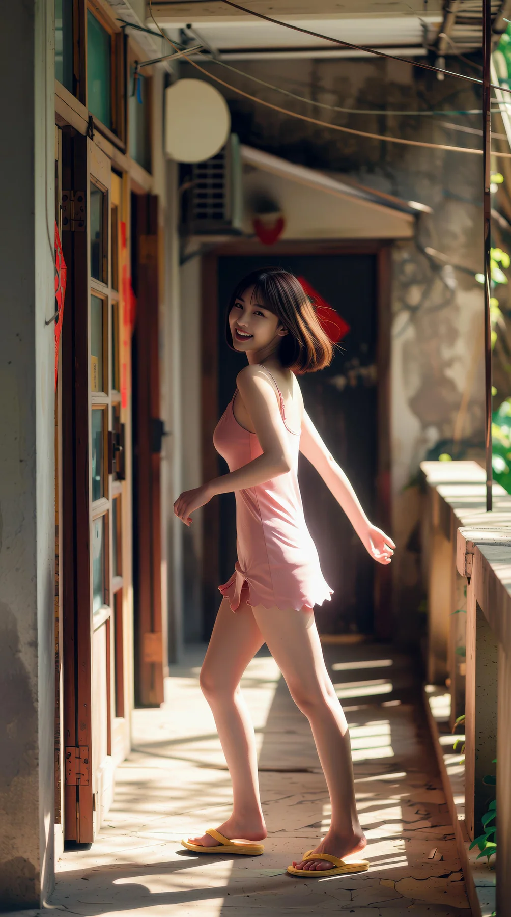 AIG  No.103 小乔不乔 短发活力少女粉嫩短裙 - 24
