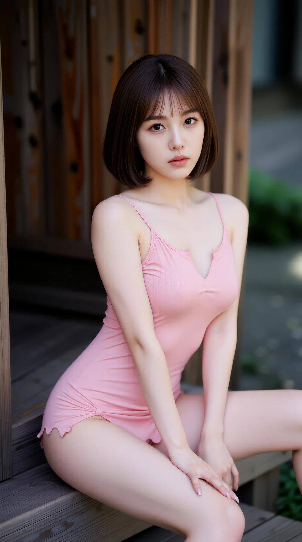 AIG  No.103 小乔不乔 短发活力少女粉嫩短裙 - 30