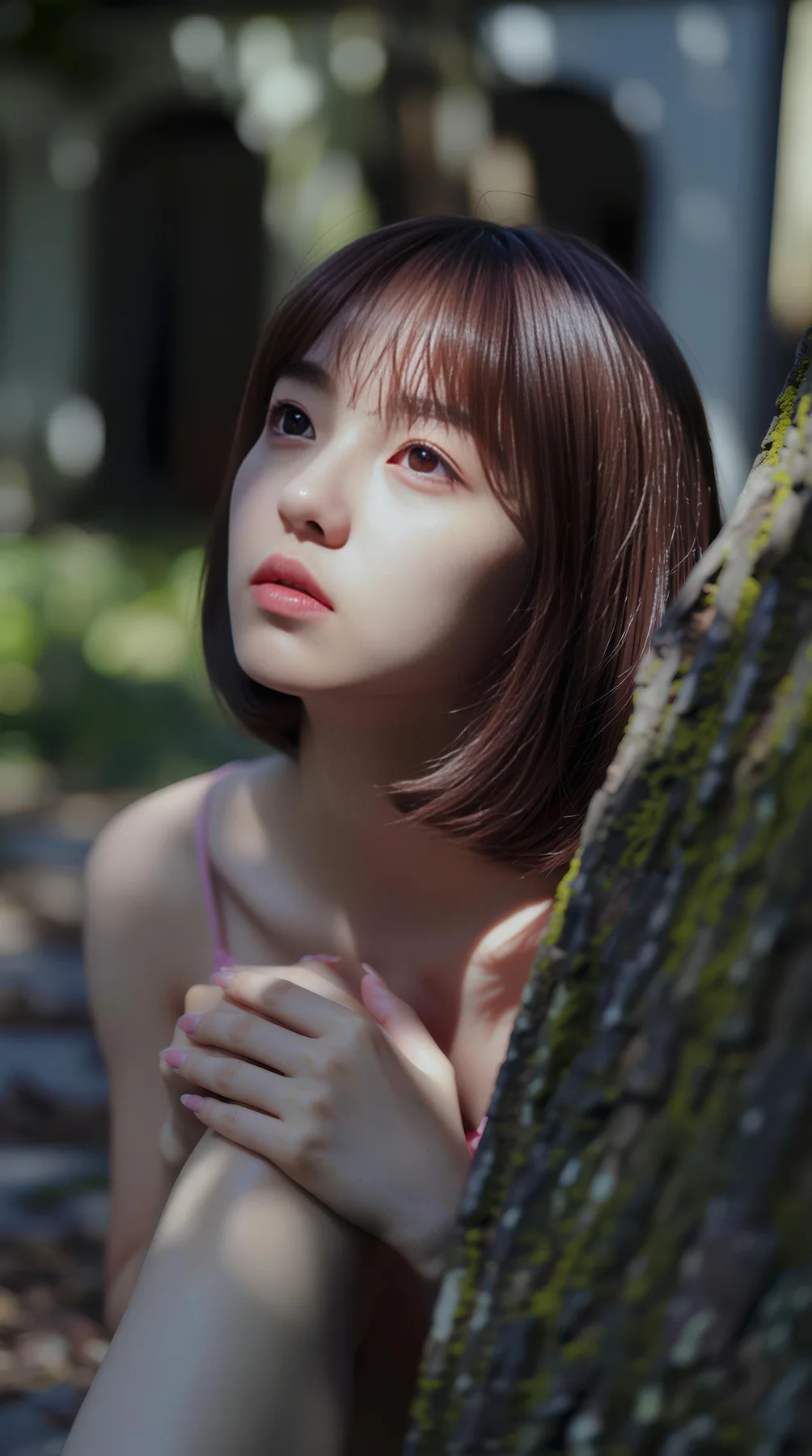 AIG  No.103 小乔不乔 短发活力少女粉嫩短裙 - 36