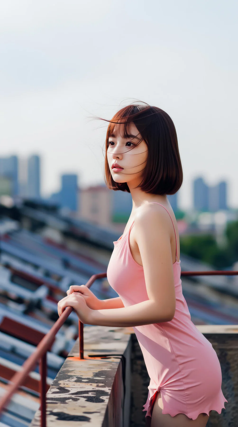 AIG  No.103 小乔不乔 短发活力少女粉嫩短裙 - 51