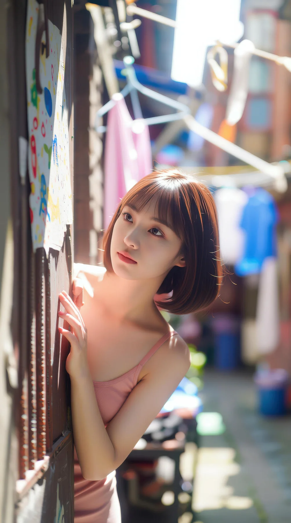 AIG  No.103 小乔不乔 短发活力少女粉嫩短裙 - 64