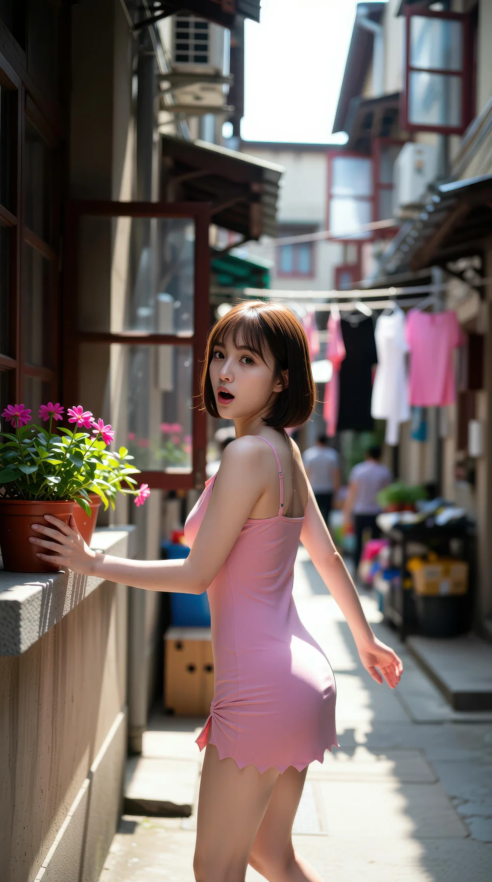 AIG  No.103 小乔不乔 短发活力少女粉嫩短裙 - 80