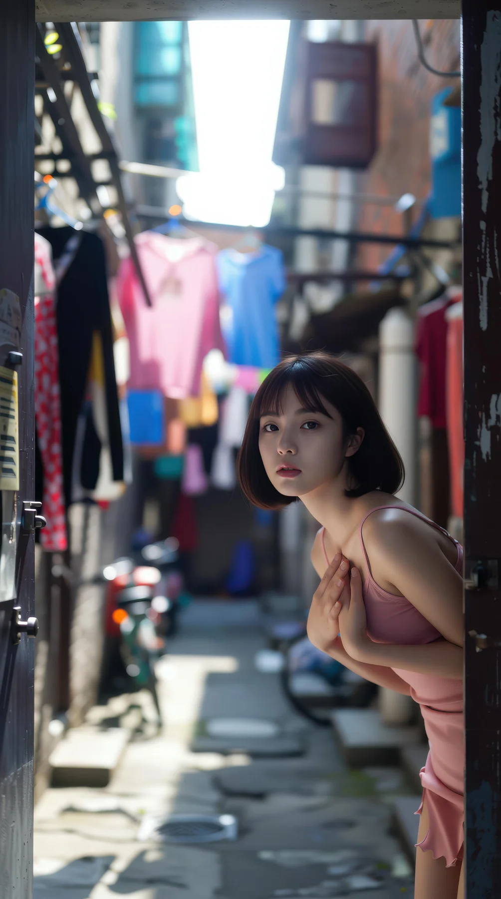 AIG  No.103 小乔不乔 短发活力少女粉嫩短裙 - 81