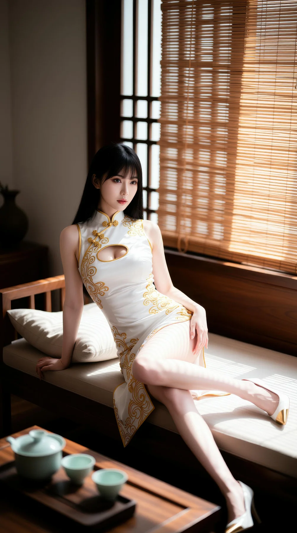 AIG  No.110 长发美女旗袍性感美腿 - 4