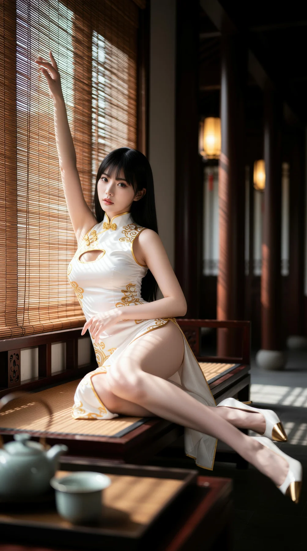 AIG  No.110 长发美女旗袍性感美腿 - 9