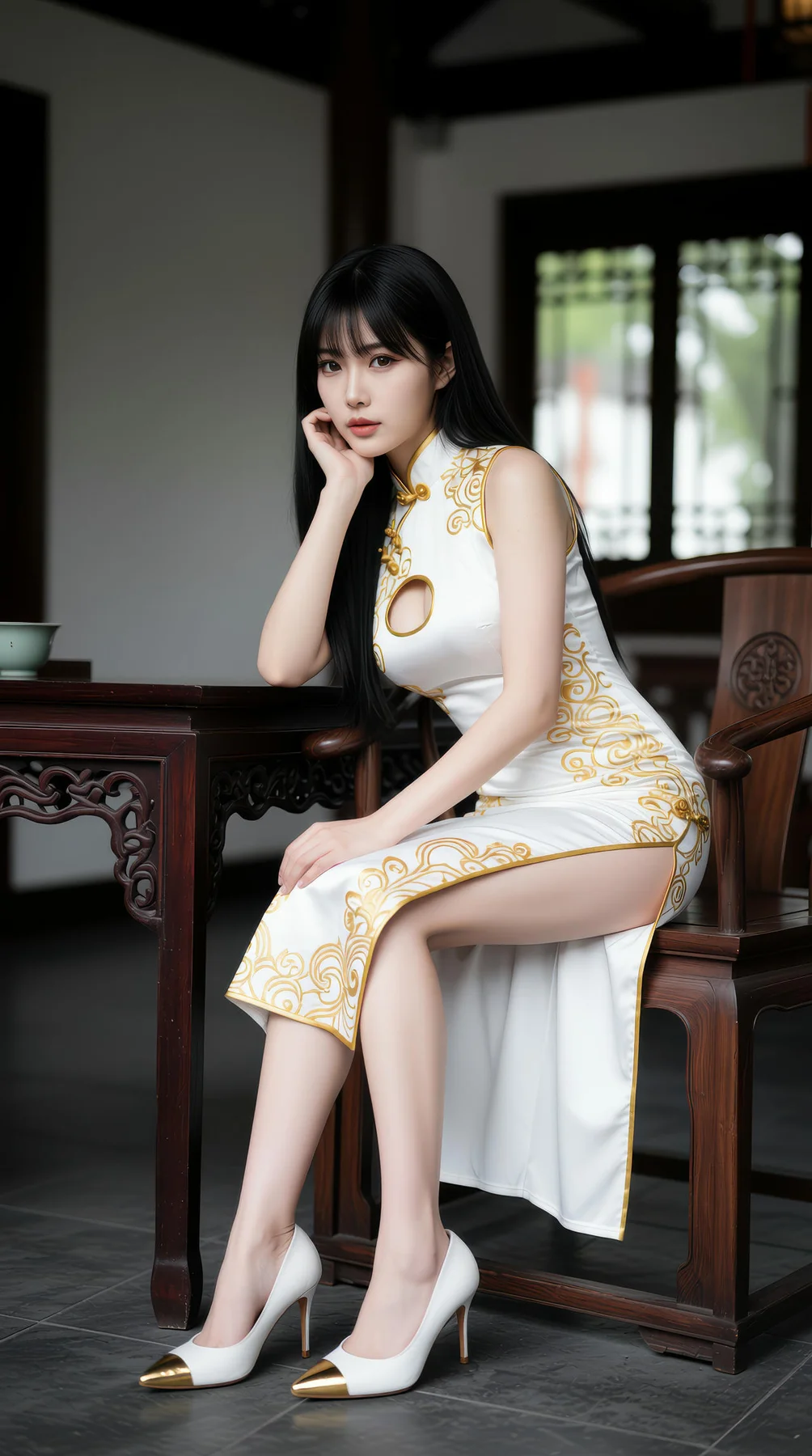 AIG  No.110 长发美女旗袍性感美腿 - 11