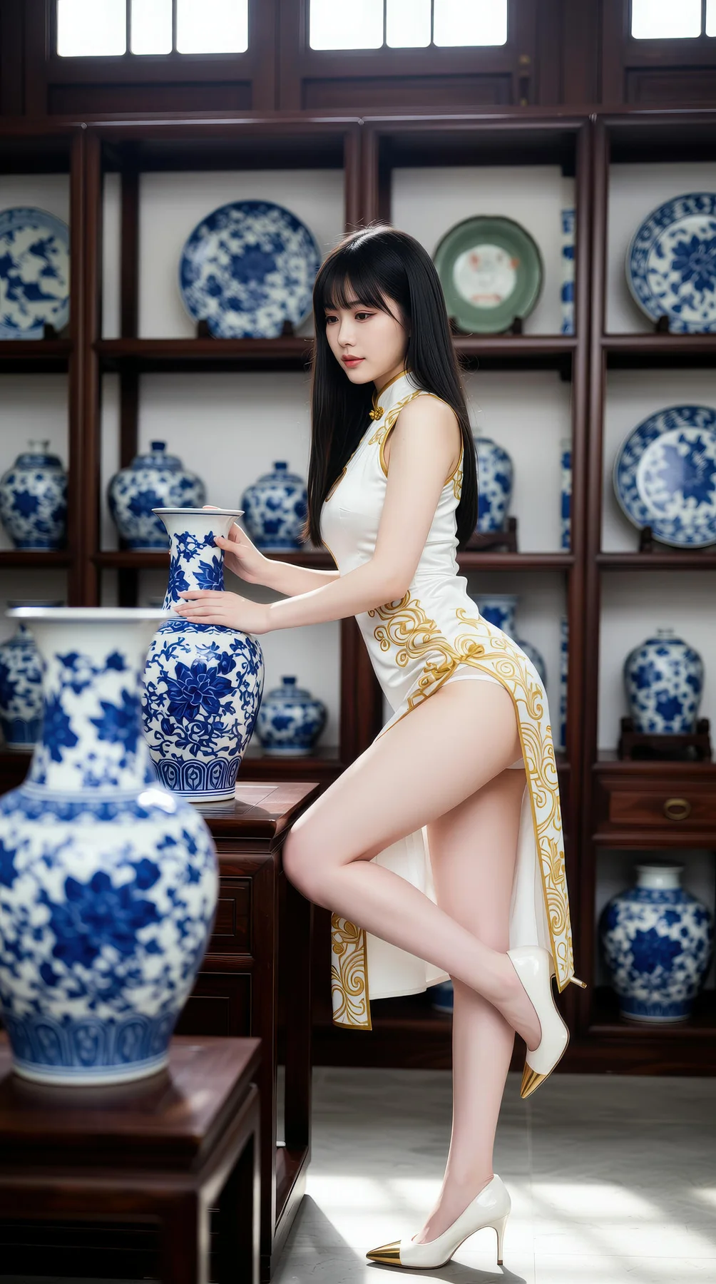 AIG  No.110 长发美女旗袍性感美腿 - 54
