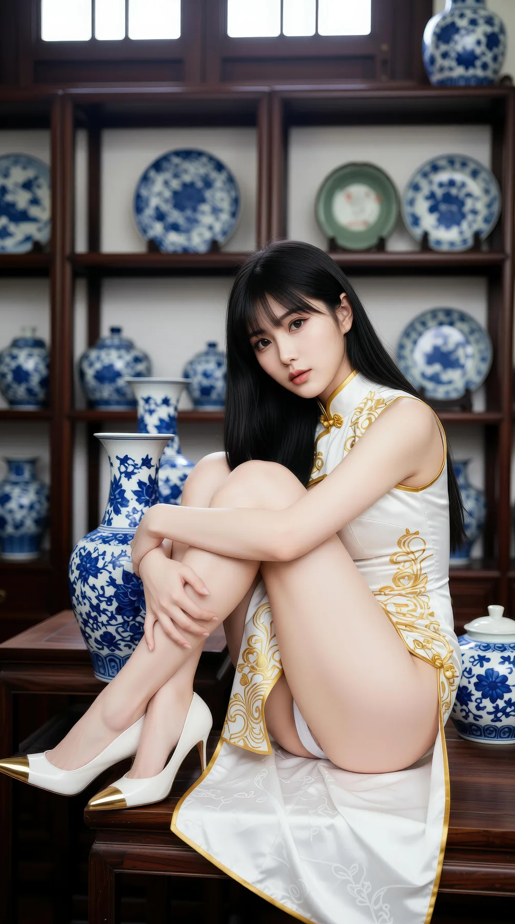 AIG  No.110 长发美女旗袍性感美腿 - 55