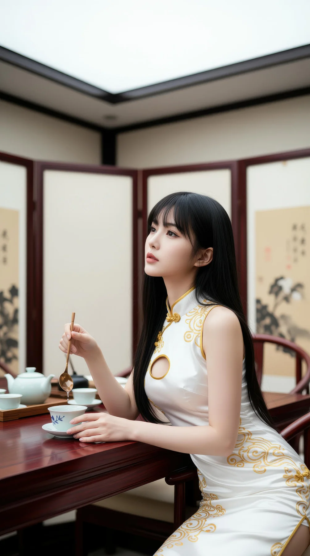 AIG  No.110 长发美女旗袍性感美腿 - 75