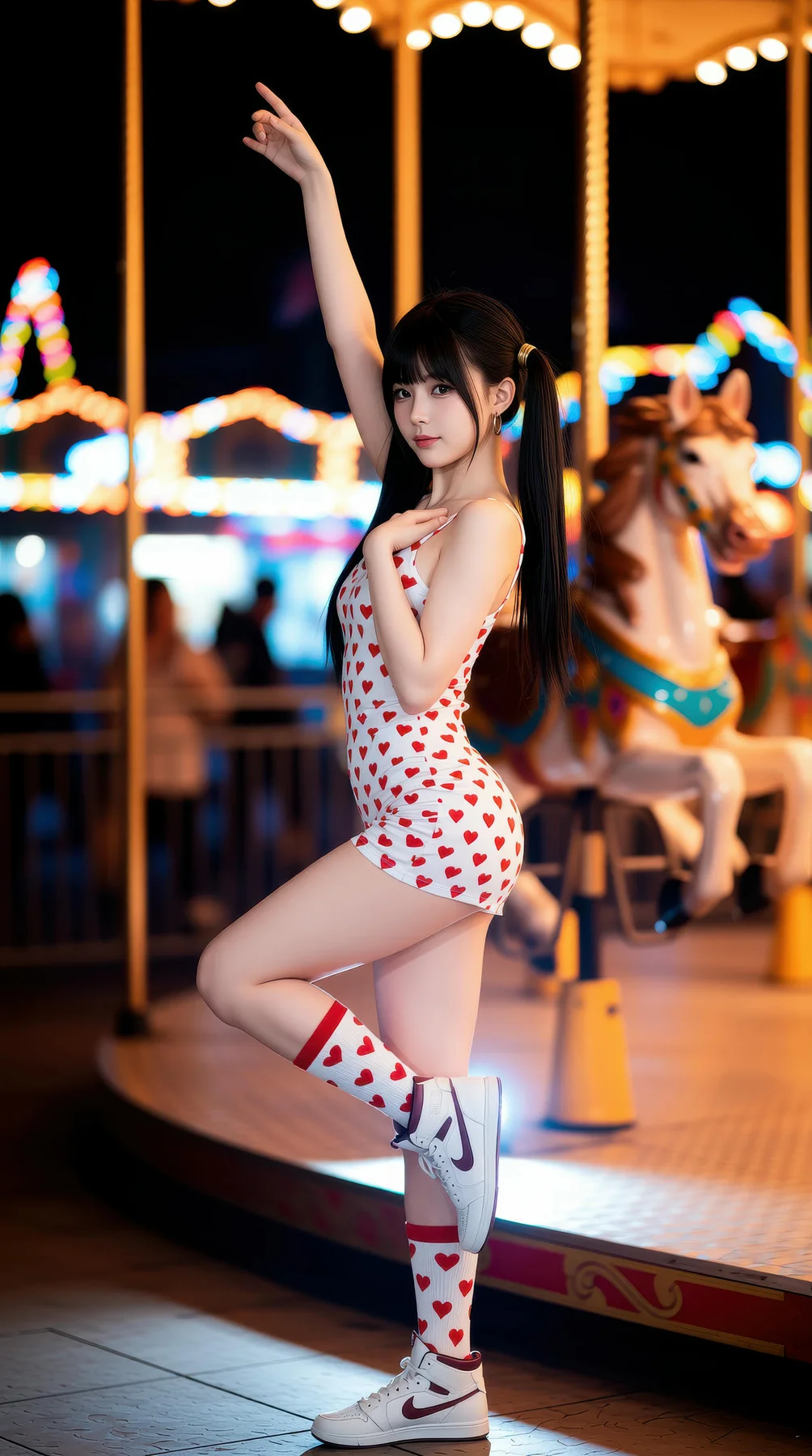 AIG  No.113 柚柚sasa 双马尾游乐场写真 - 17