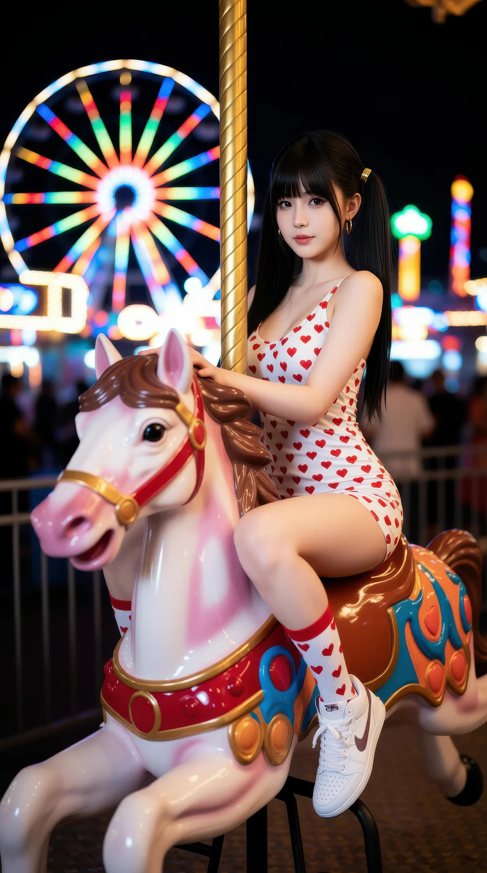 AIG  No.113 柚柚sasa 双马尾游乐场写真 - 19