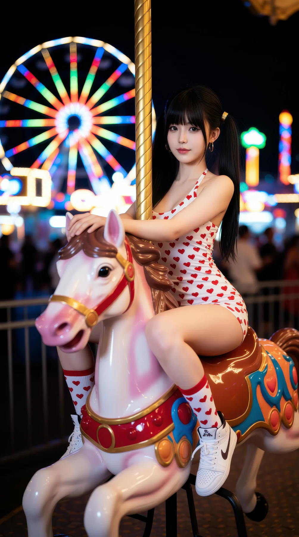 AIG  No.113 柚柚sasa 双马尾游乐场写真 - 22