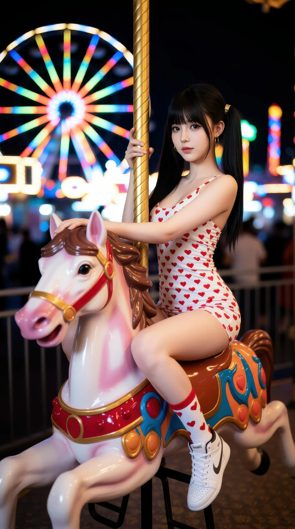 AIG  No.113 柚柚sasa 双马尾游乐场写真 - 23