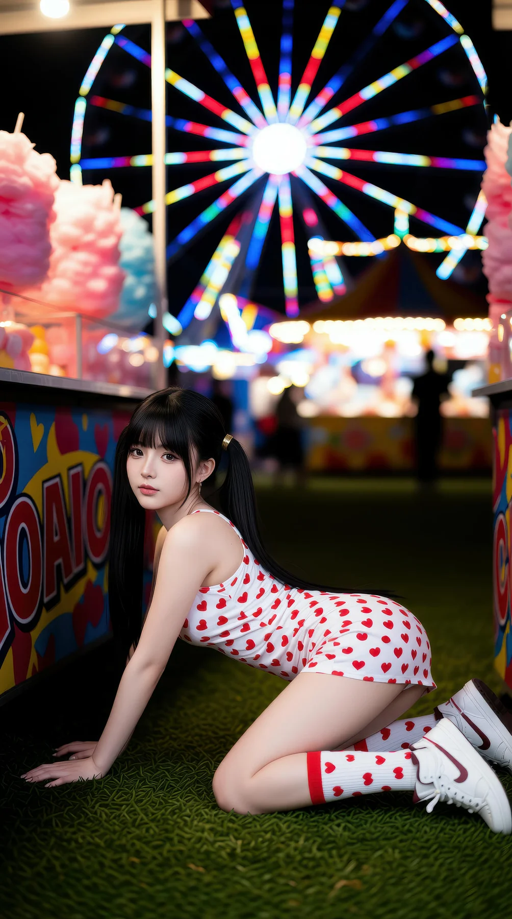 AIG  No.113 柚柚sasa 双马尾游乐场写真 - 39