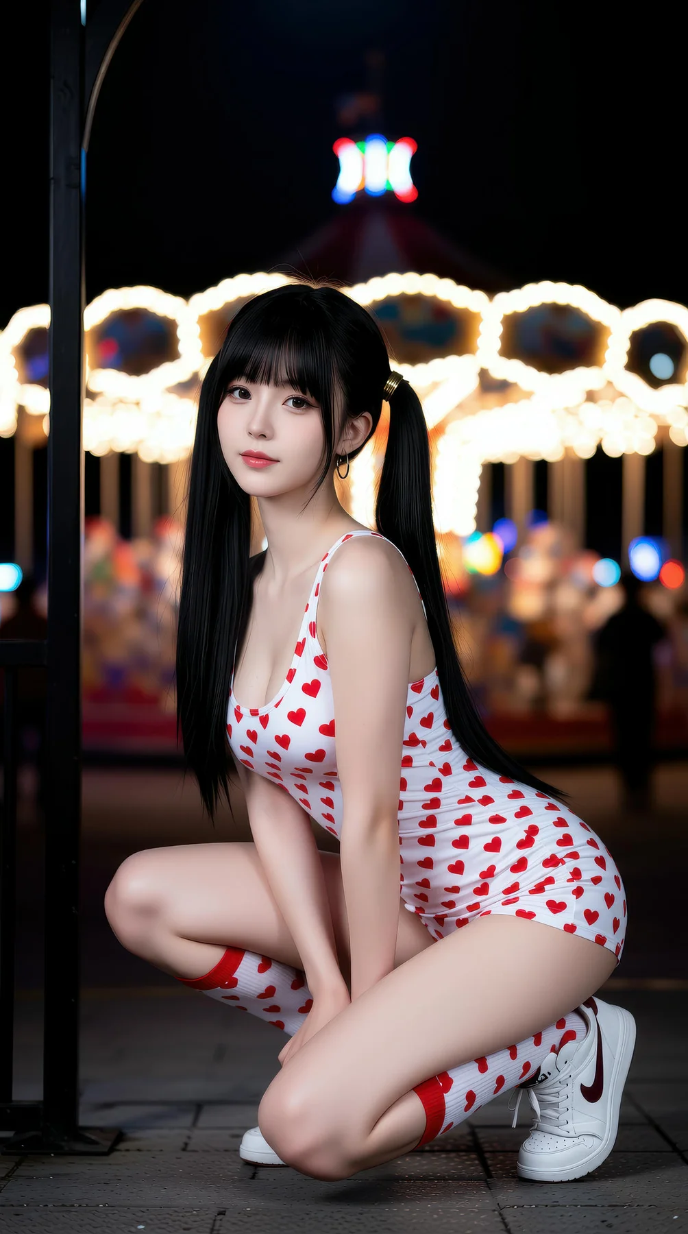 AIG  No.113 柚柚sasa 双马尾游乐场写真 - 47