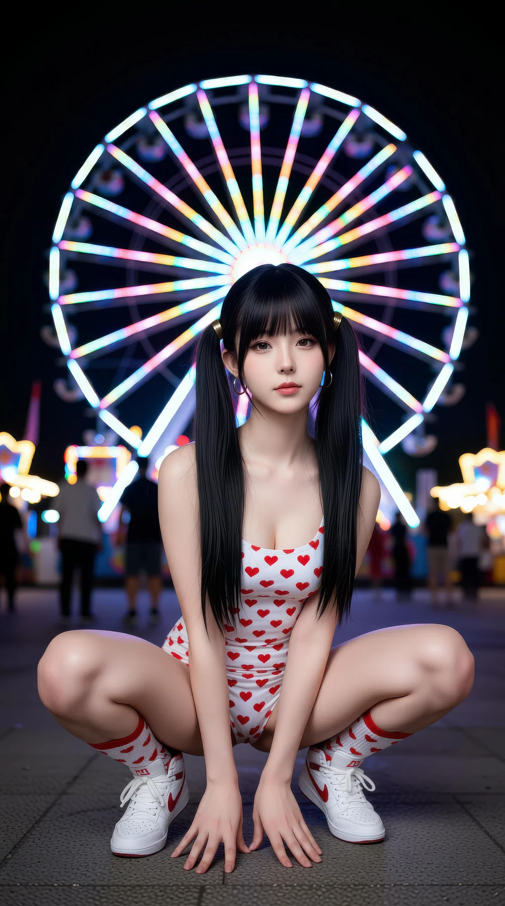 AIG  No.113 柚柚sasa 双马尾游乐场写真 - 53