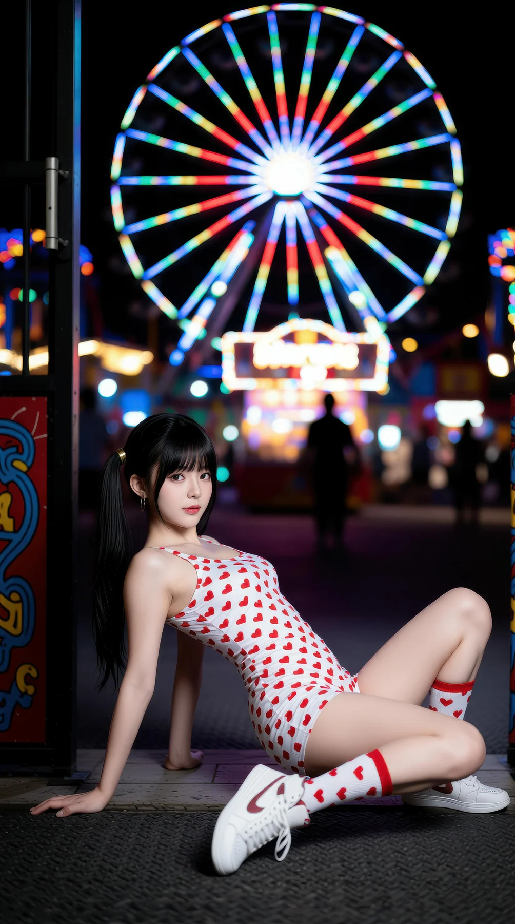 AIG  No.113 柚柚sasa 双马尾游乐场写真 - 54