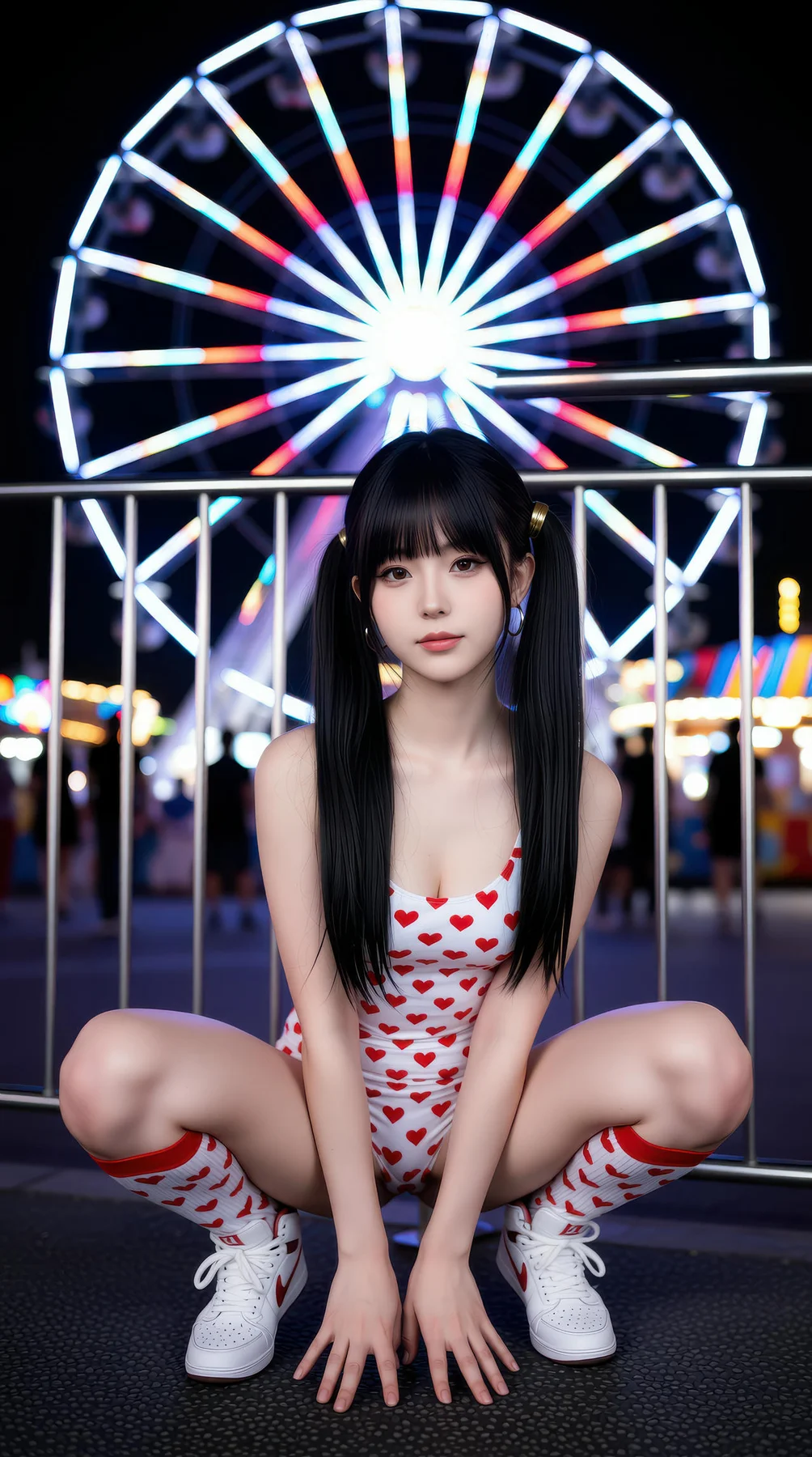 AIG  No.113 柚柚sasa 双马尾游乐场写真 - 67