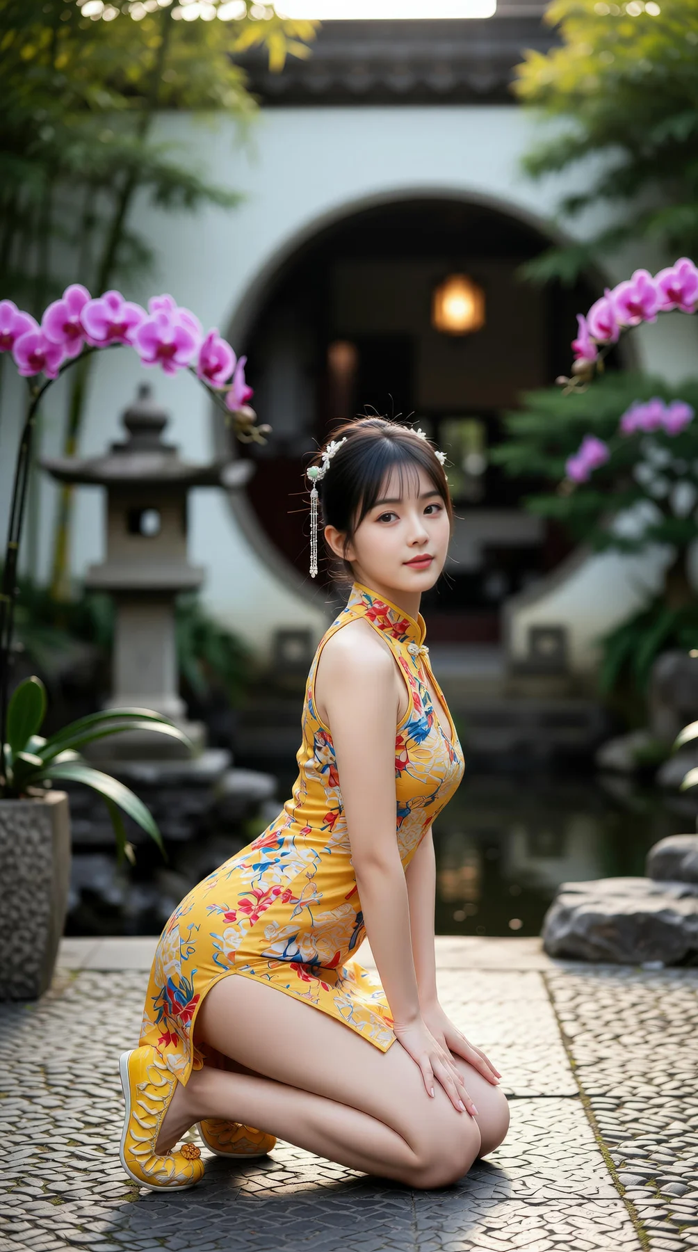 AIG  No.115 茗灵儿 旗袍制服美腿写真 - 13