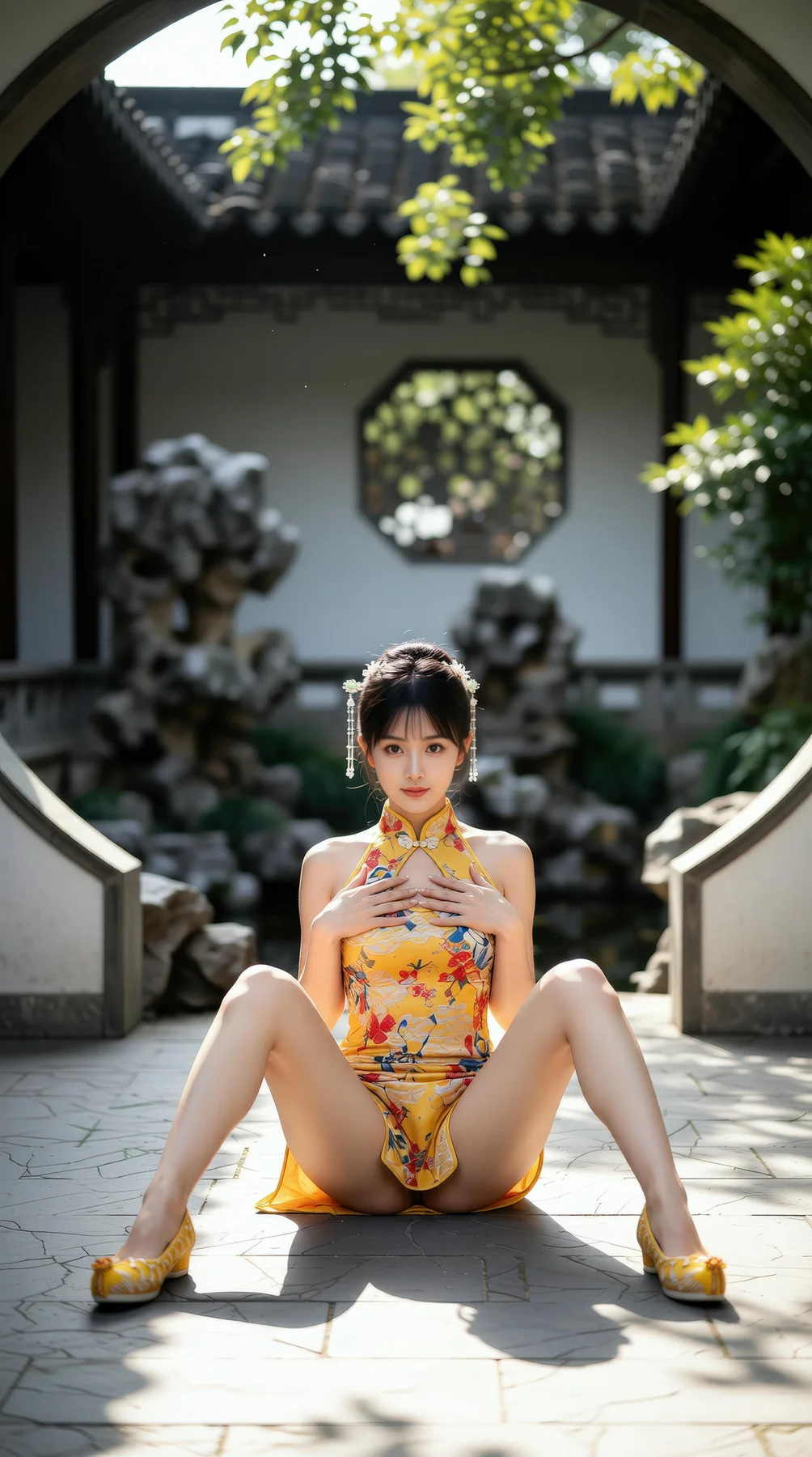 AIG  No.115 茗灵儿 旗袍制服美腿写真 - 14