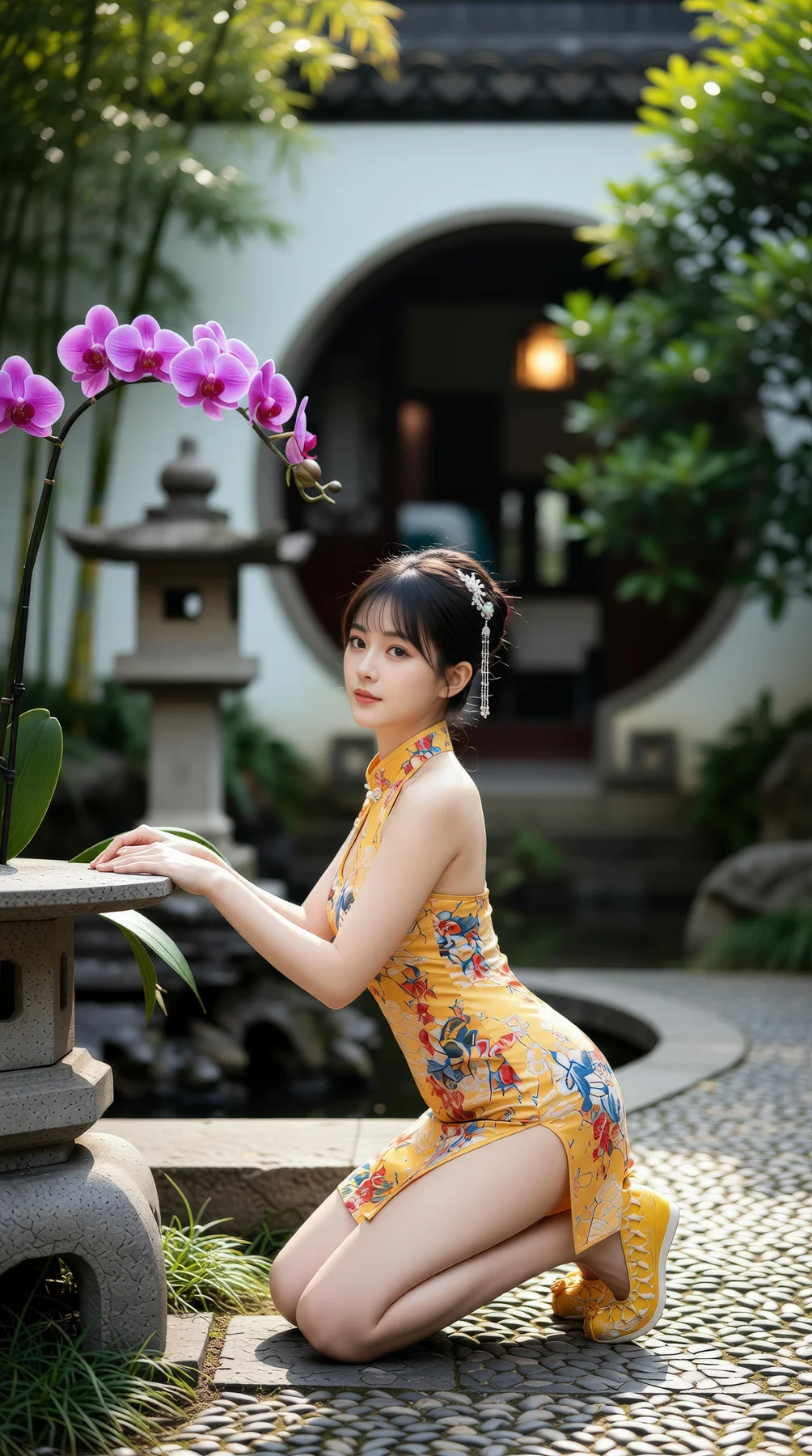 AIG  No.115 茗灵儿 旗袍制服美腿写真 - 15