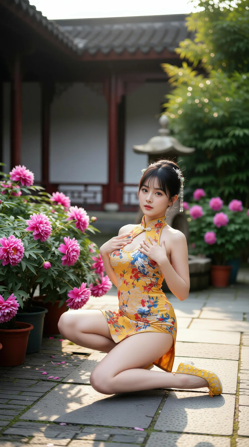 AIG  No.115 茗灵儿 旗袍制服美腿写真 - 25