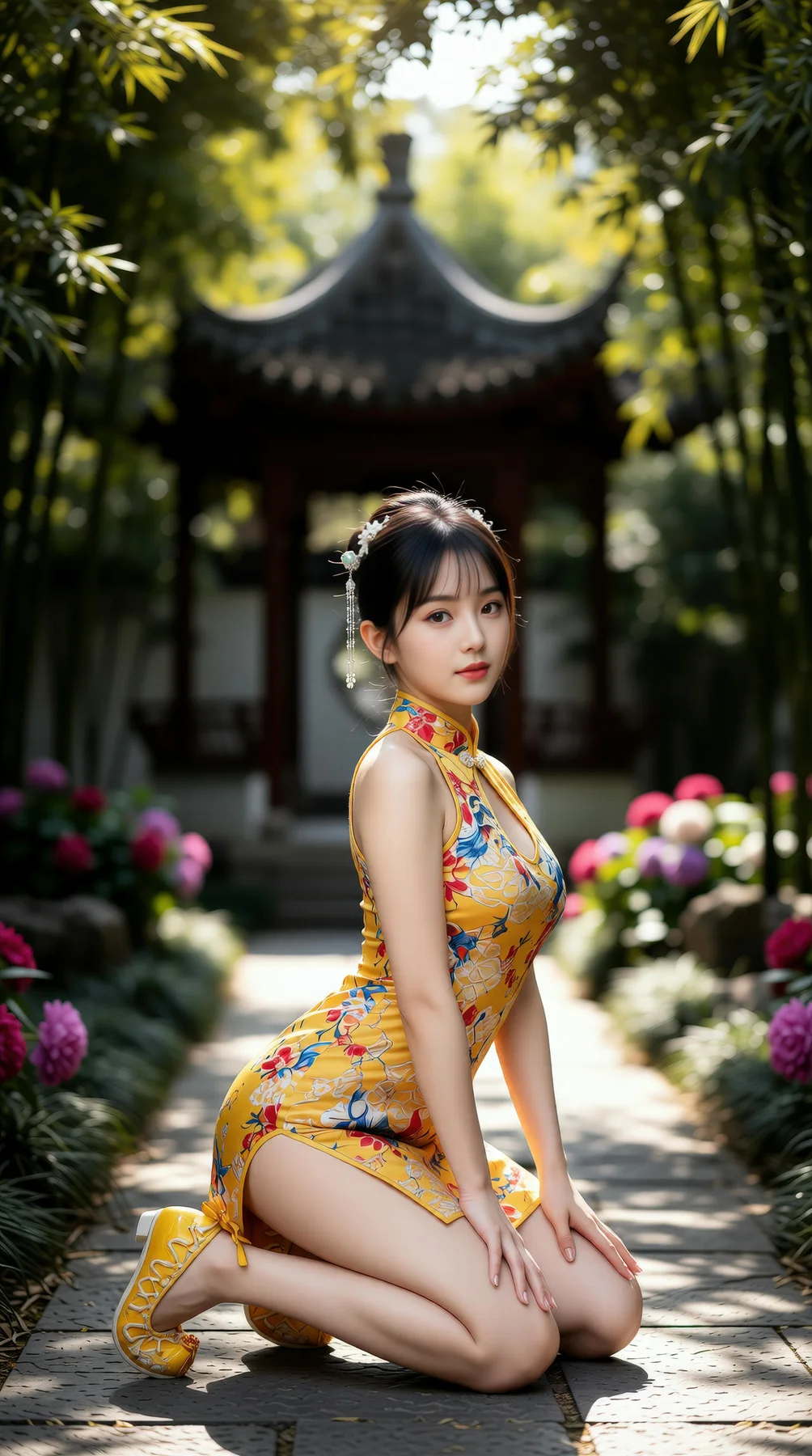 AIG  No.115 茗灵儿 旗袍制服美腿写真 - 31