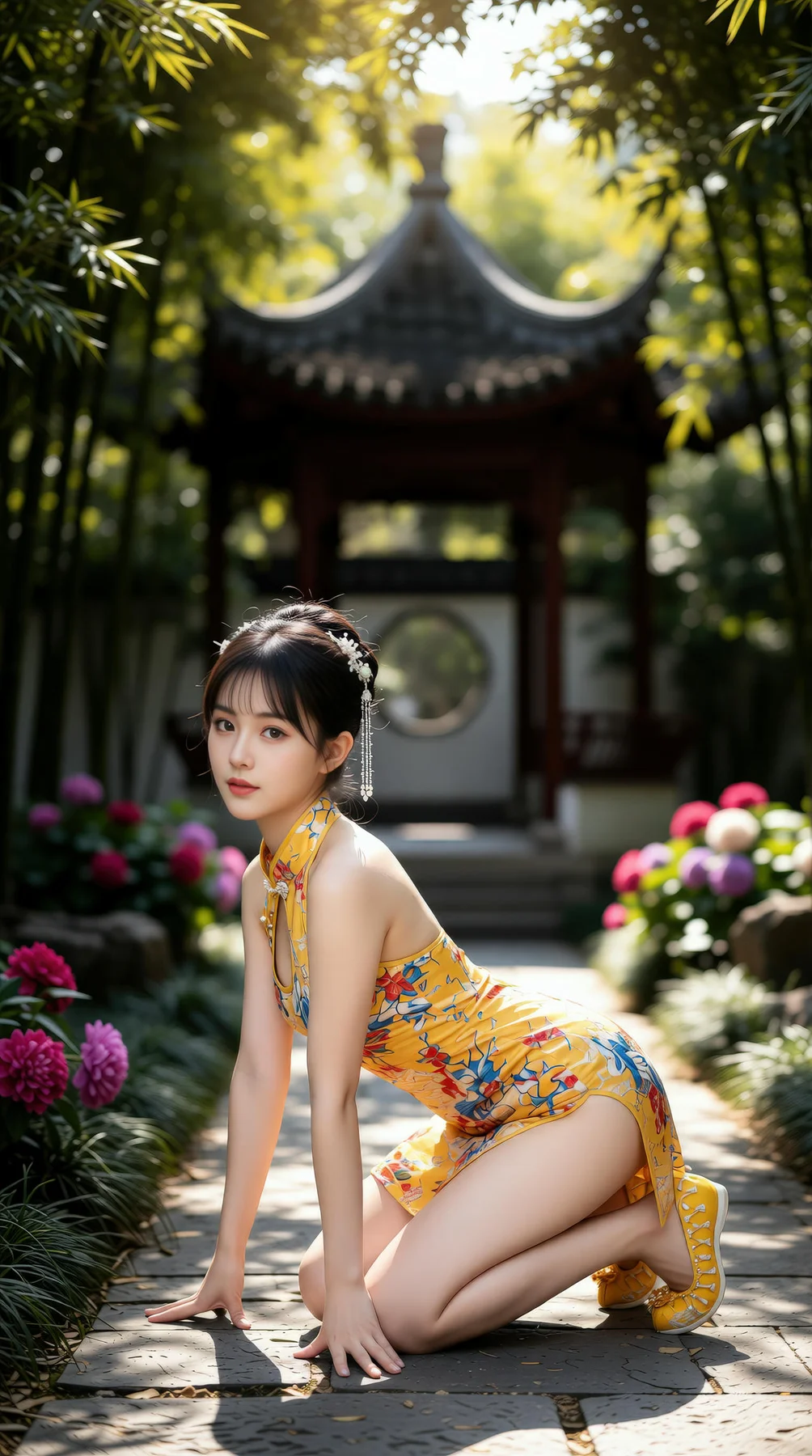 AIG  No.115 茗灵儿 旗袍制服美腿写真 - 32