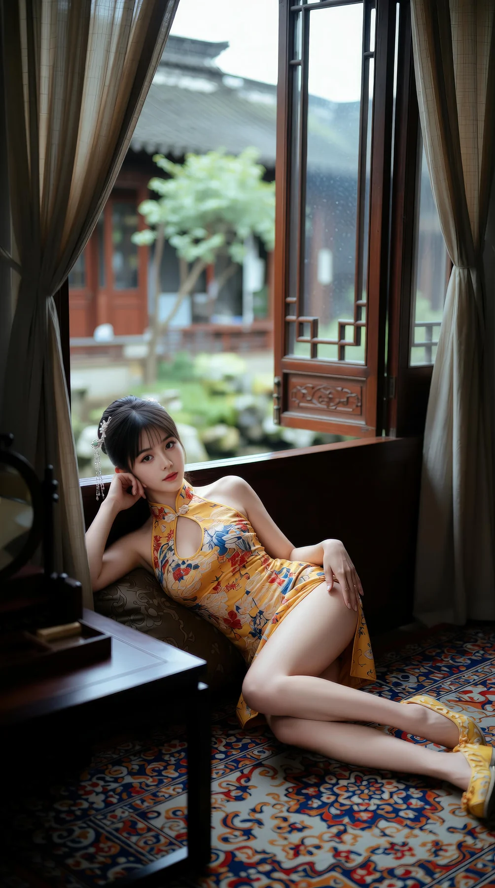 AIG  No.115 茗灵儿 旗袍制服美腿写真 - 48