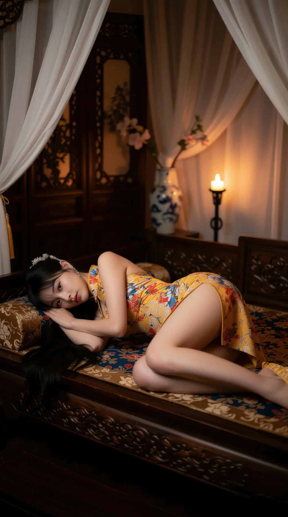 AIG  No.115 茗灵儿 旗袍制服美腿写真 - 64