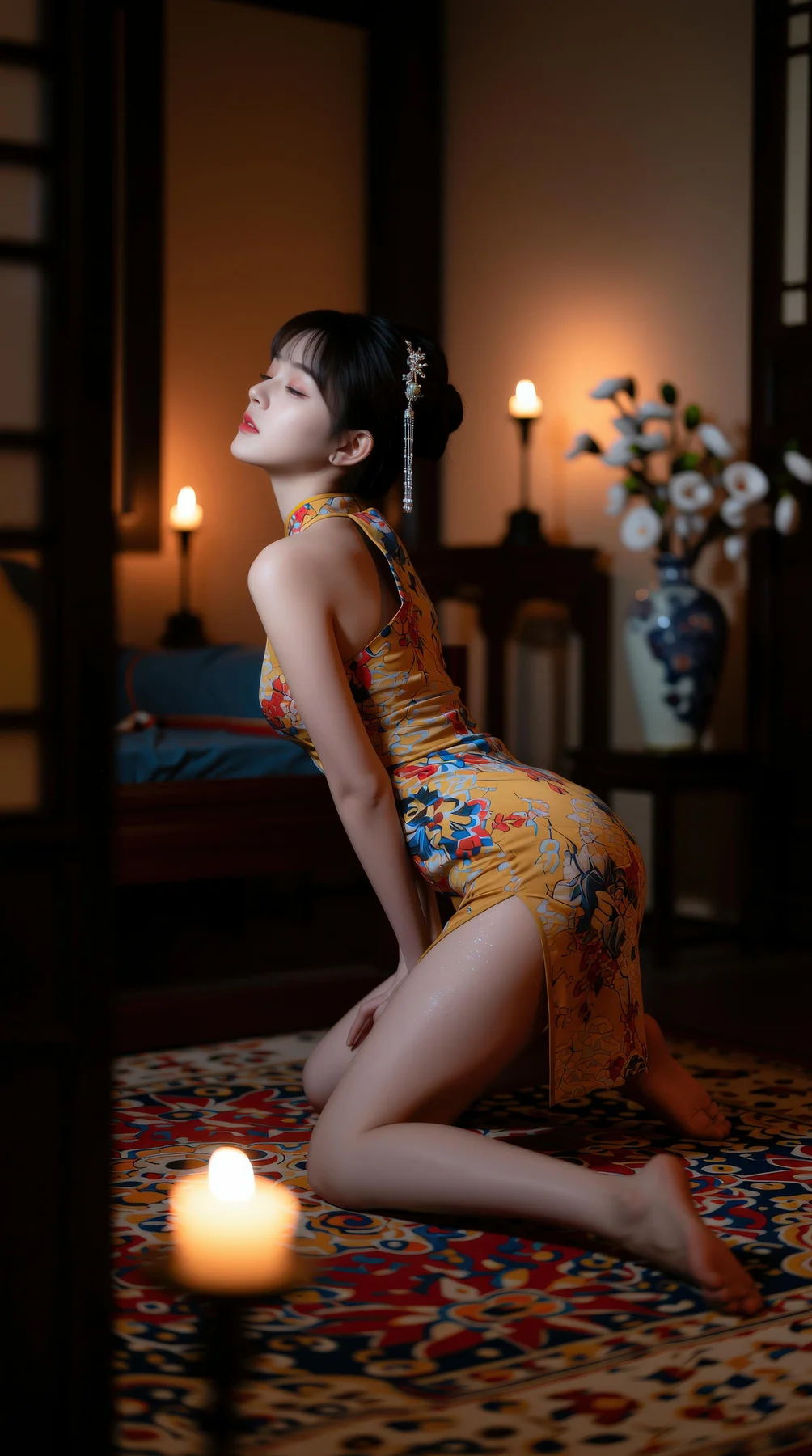 AIG  No.115 茗灵儿 旗袍制服美腿写真 - 66