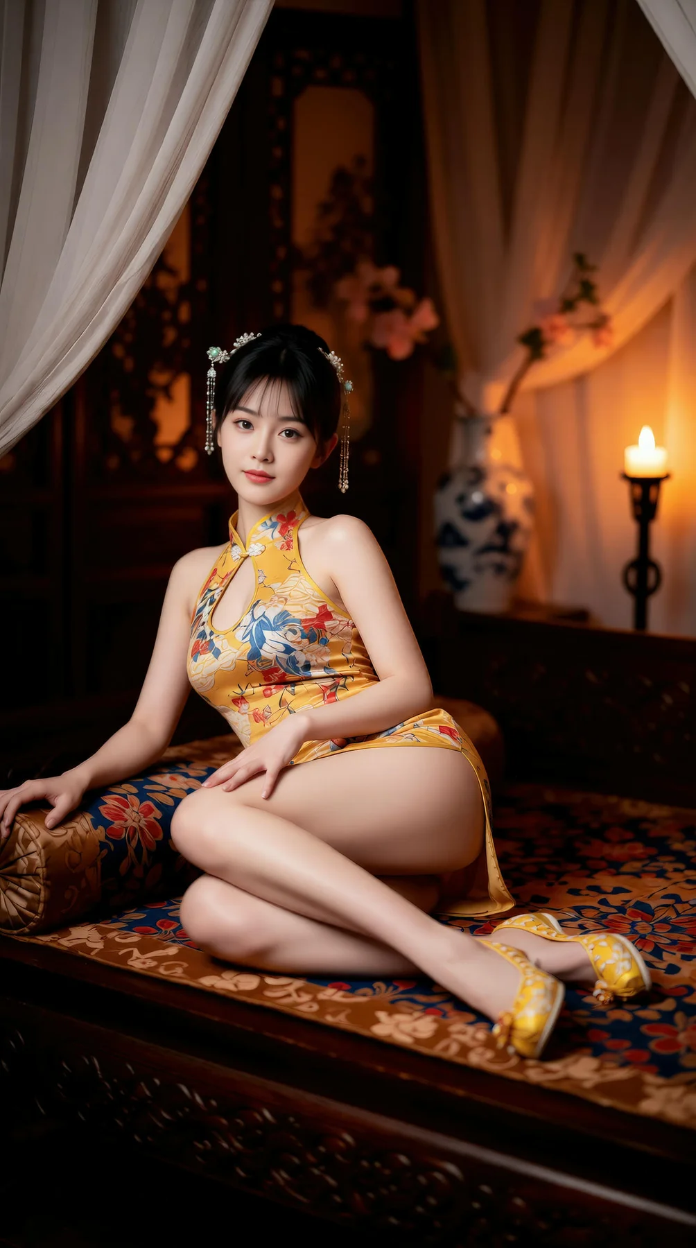 AIG  No.115 茗灵儿 旗袍制服美腿写真 - 69