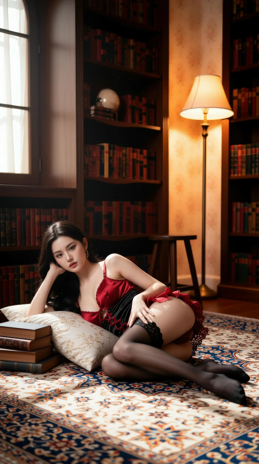 AIG  No.119 乐瑶黑丝吊袜短裙 - 65