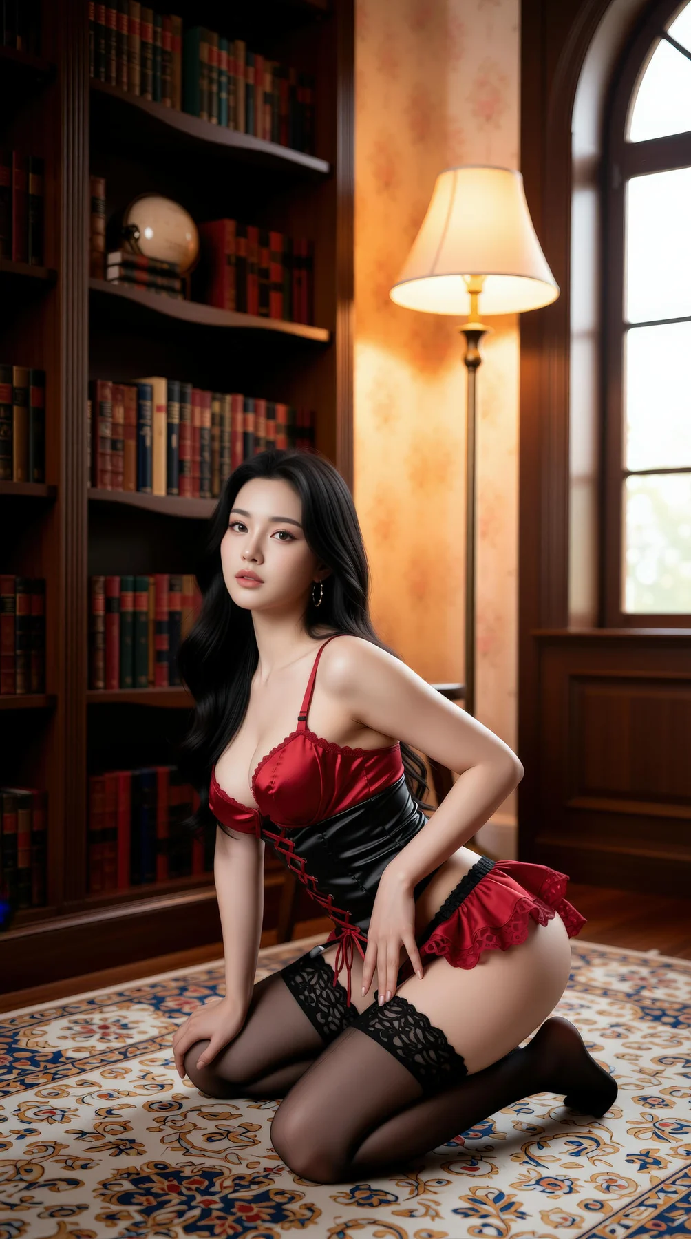 AIG  No.119 乐瑶黑丝吊袜短裙 - 71