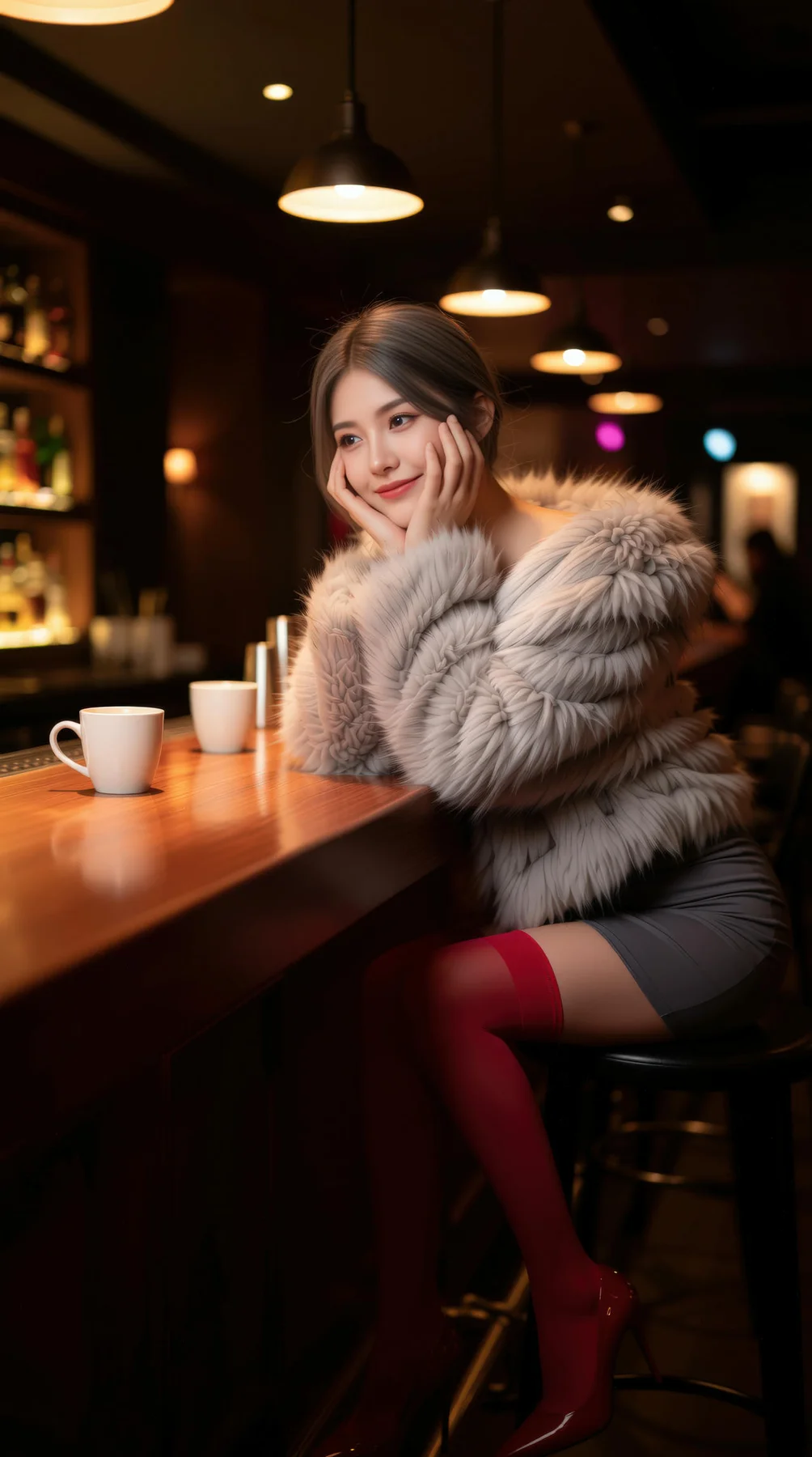 AIG  No.120 熙蕾学姐ruby酒吧黑丝长腿跑车美女 - 12